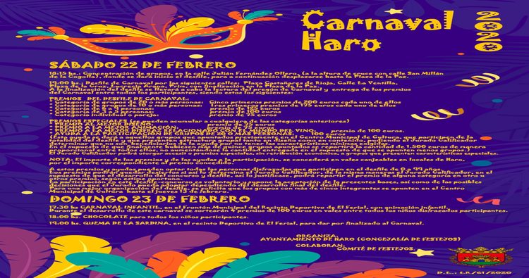 Haro se prepara para el Carnaval Popular