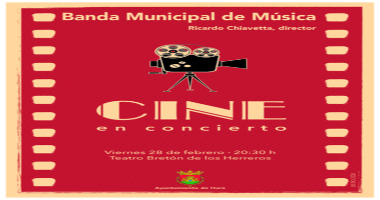 El cine protagonista en el nuevo concierto de la Banda Municipal de Música de Haro