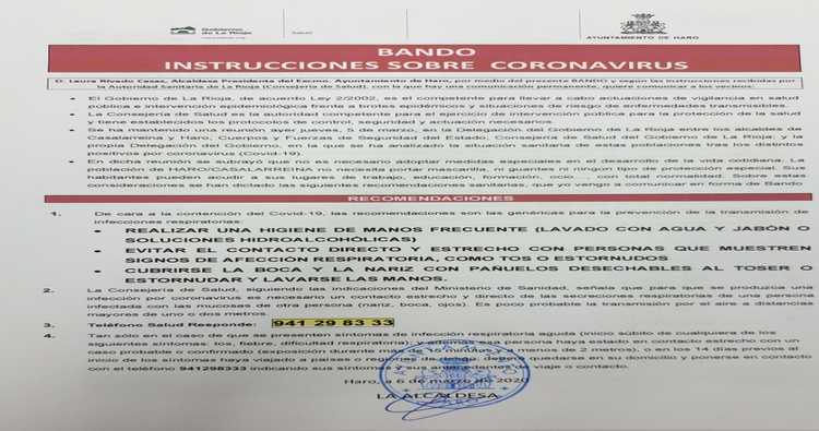 La Dirección General de Salud Pública toma medidas contra el coronavirus