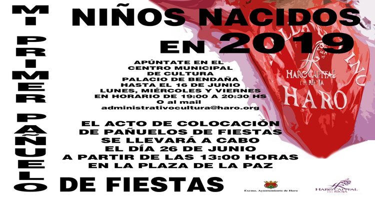El 26 de junio se entregará “Mi Primer Pañuelo de Fiestas”