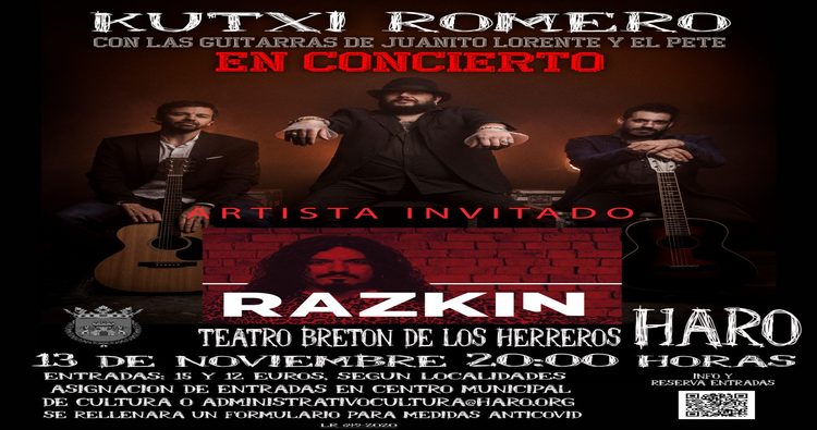 El Ayuntamiento adelanta la hora de celebración del concierto de Kutxi Romero