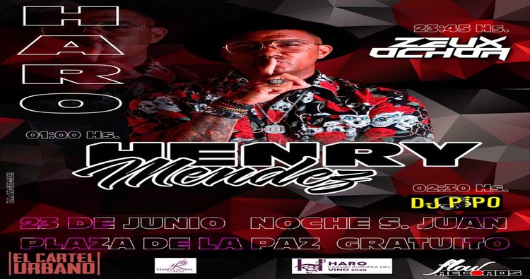 Hogueras de San Juan, y concierto HENRY MENDEZ