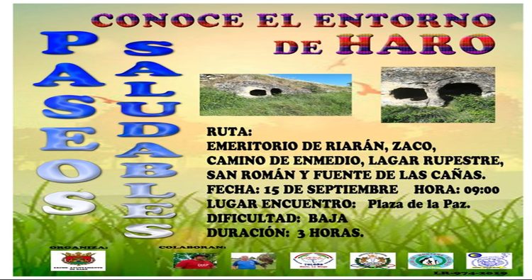 El Ayuntamiento de Haro organiza el domingo un nuevo paseo saludable hasta Fuente de las C